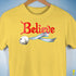 Believe Transgender Pride Jingle Bell Premium Unisex T-Shirt - Yellow
